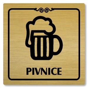 Pivnice, 80x80mm, zlatá, Texas